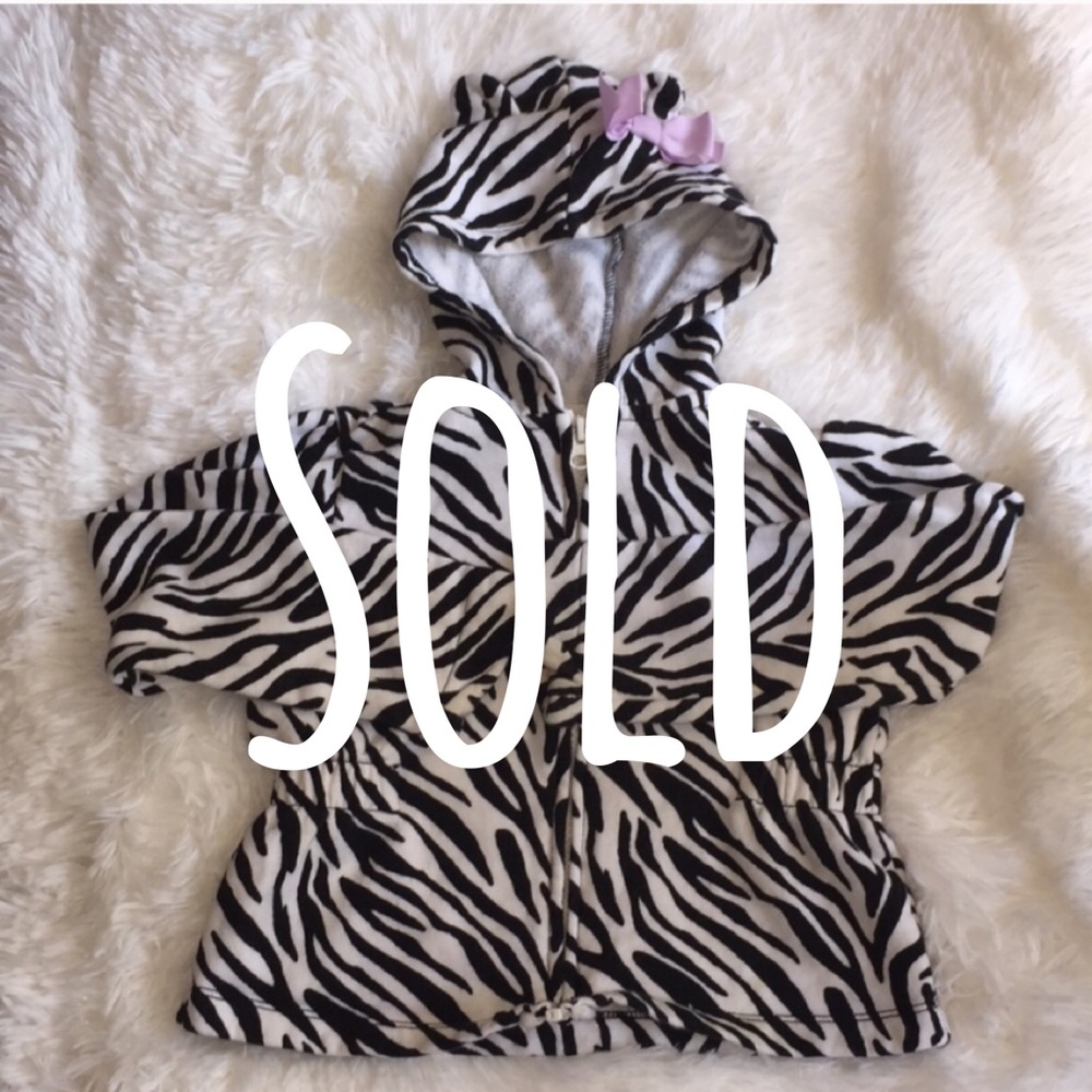 Gymboree Zebra Hoodie Jacket